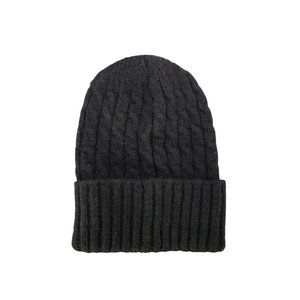 Creazioni Ba-Bo Florence Made In Italy Black Pull-on Knit Hat Beanie‎ New